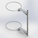 24 inch Standoff Chain Mounts