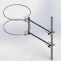 36 inch Standoff Chain Mounts