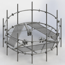 12.7' Circular platform  guy tower w/HR (Each)
