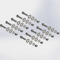 bolt kit, 3/8in x 1-1/4in, SS 10 COUNt (Each)