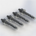 Solid wall mount attach. kit/ T1204KT (Each)