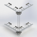 Corner wall mount, up to 5-1/2 OD pip (Each)