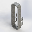 Handhole Rim, 5 x 17 id. (6x18), Galv. (Each)