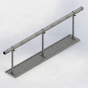 grating plank kit for 4in sq tube, 12ft (Each)