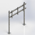 One Tier H-Frame 66 w/welded pipe sho (Each)