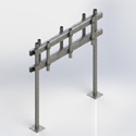 Two Tier H-Frame with welded pipe shoes (Each)
