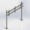 One Tier H-Frame 78 w/welded pipe sho (Each)