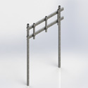 One tier H-Frame with 8ft post (Each)