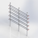 Two Sided Master H-frame, 5 level (Each)