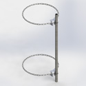 Single Sec Chain Mount >60 OD+ 6ft pip (Each)