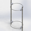 Double Sec Chain Mount >60 OD+ 6ft pip (Each)