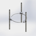 Tri-Sector Chain Mnt >36 OD w/ 6ft pip (Each)
