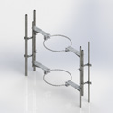 Dual foot chain mount with two 7ft mast (Each)