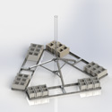 NP rooftop tripod mount 2-3/8 to 4-1/ (Each)