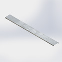 solid ice bridge pan, 12in wide, HDg (Each)
