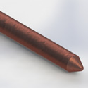 Ground rod, 3/4x10ft CU clad (10FT)