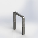 U-Bolts for 2-1/2" x 2-1/2" square tube
